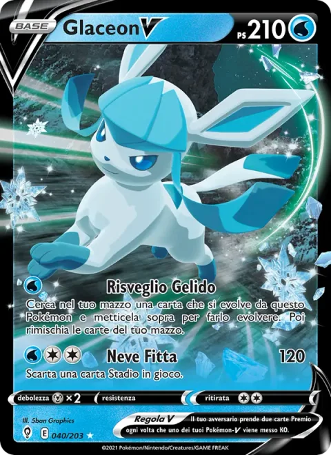 Glaceon V [Frozen Awakening | Heavy Snow]