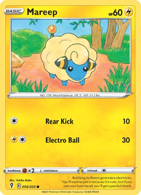 Mareep [Rear Kick | Electro Ball]