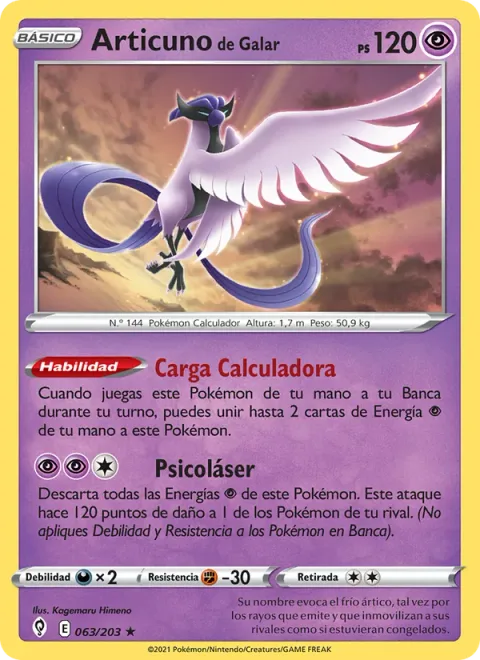 Galarian Articuno [Cruel Charge | Psylaser]