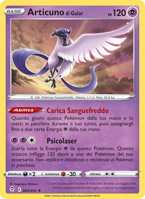 Galarian Articuno [Cruel Charge | Psylaser]