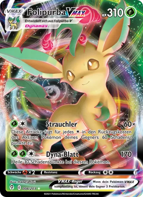 Leafeon VMAX [Grass Knot | Max Leaf]