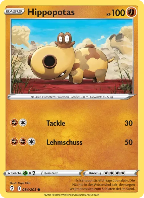 Hippopotas [Tackle | Mud Shot]