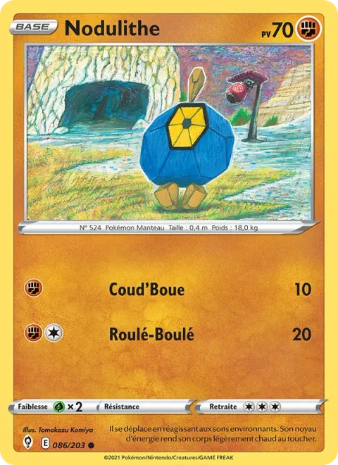 Roggenrola [Mud-Slap | Rolling Tackle]