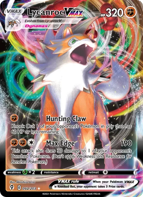 Lycanroc VMAX [Hunting Claw | Max Edge]