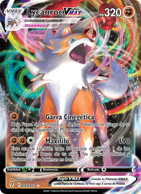 Lycanroc VMAX [Hunting Claw | Max Edge]