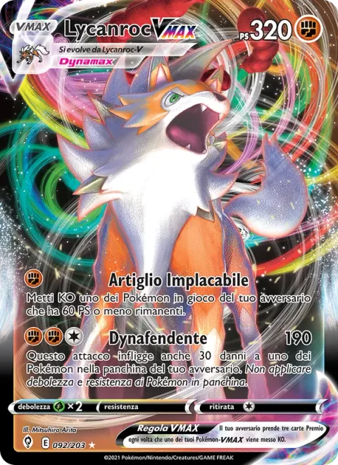 Lycanroc VMAX [Hunting Claw | Max Edge]