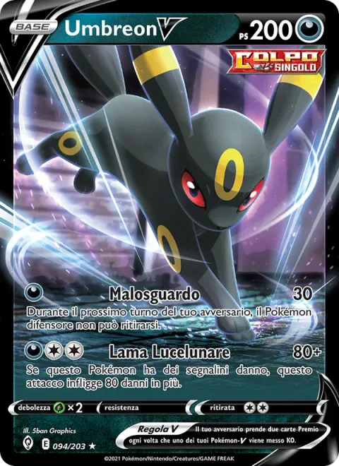 Umbreon V [Mean Look | Moonlight Blade]