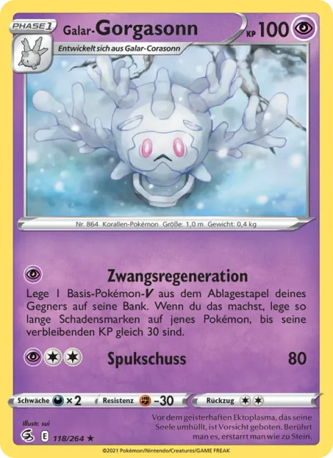 Galarian Cursola [Force Regeneration | Spooky Shot]