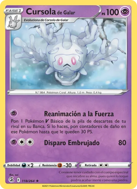 Galarian Cursola [Force Regeneration | Spooky Shot]
