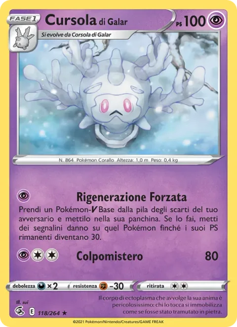Galarian Cursola [Force Regeneration | Spooky Shot]