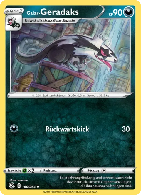 Galarian Linoone [Rear Kick]