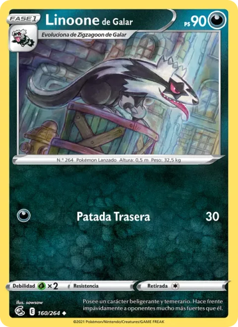 Galarian Linoone [Rear Kick]