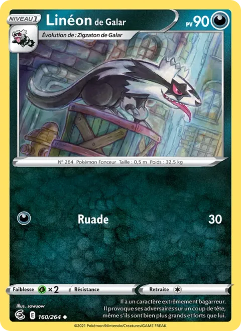 Galarian Linoone [Rear Kick]