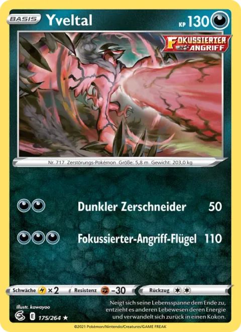 Yveltal [Dark Cutter | Single Strike Wings]