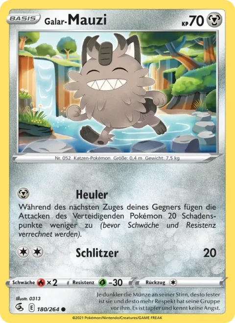 Galarian Meowth [Growl | Slash]