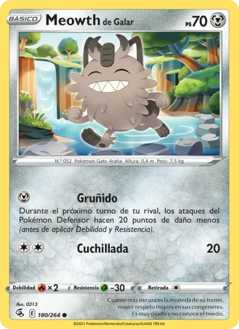 Galarian Meowth [Growl | Slash]