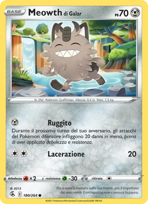 Galarian Meowth [Growl | Slash]