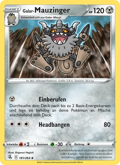 Galarian Perrserker [Call to Muster | Headbang]