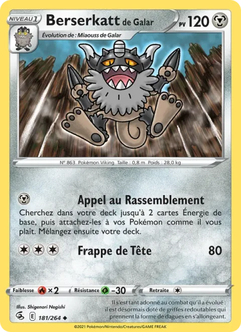 Galarian Perrserker [Call to Muster | Headbang]