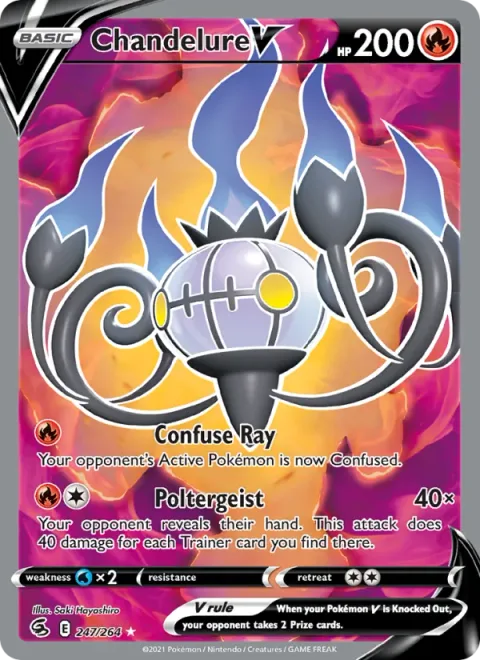 Chandelure V [Confuse Ray | Poltergeist]