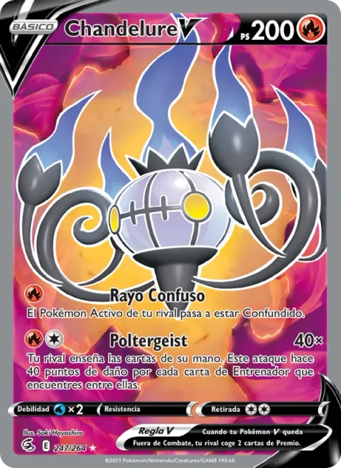 Chandelure V [Confuse Ray | Poltergeist]