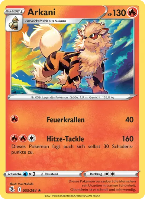 Arcanine [Fire Claws | Heat Tackle]
