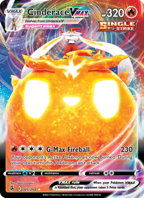 Cinderace VMAX [G-Max Fireball]