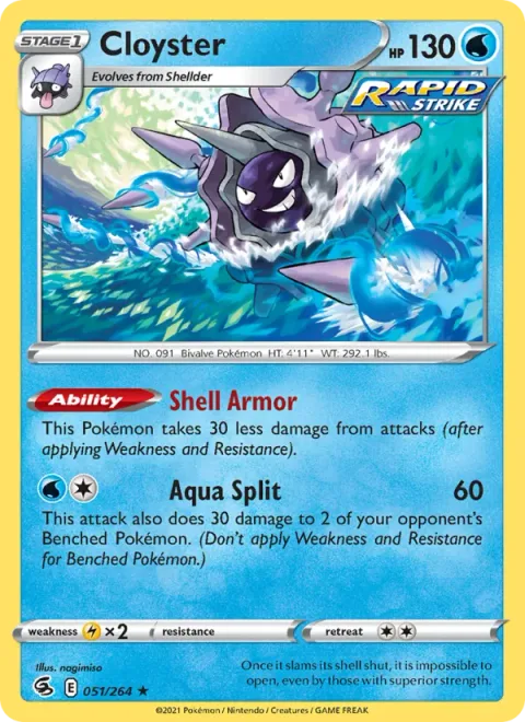 Cloyster [Shell Armor | Aqua Split]