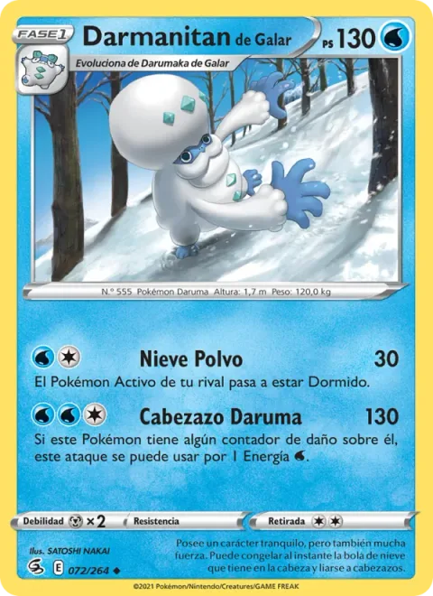 Galarian Darmanitan [Powder Snow | Daruma Headbutt]