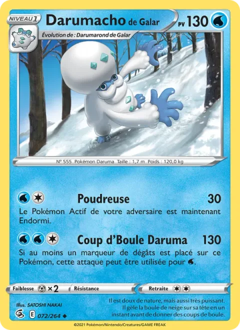 Galarian Darmanitan [Powder Snow | Daruma Headbutt]
