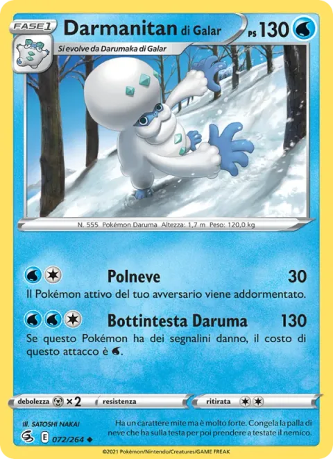 Galarian Darmanitan [Powder Snow | Daruma Headbutt]