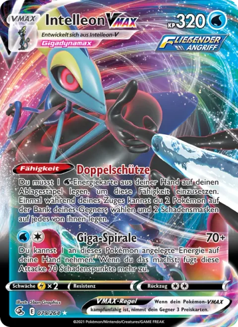Inteleon VMAX [Double Gunner | G-Max Spiral]