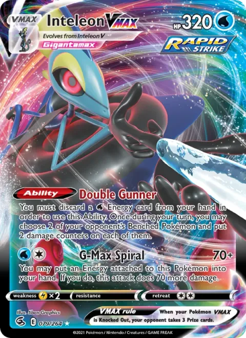 Inteleon VMAX [Double Gunner | G-Max Spiral]