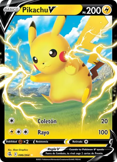 Pikachu V [Tail Whap | Thunderbolt]
