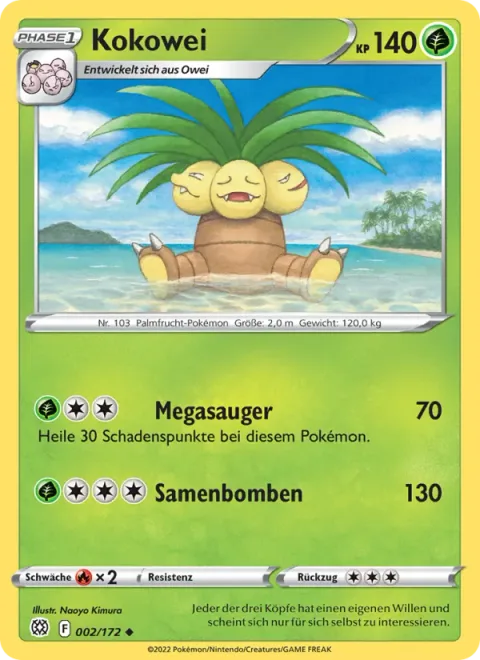 Exeggutor [Mega Drain | Seed Bomb]