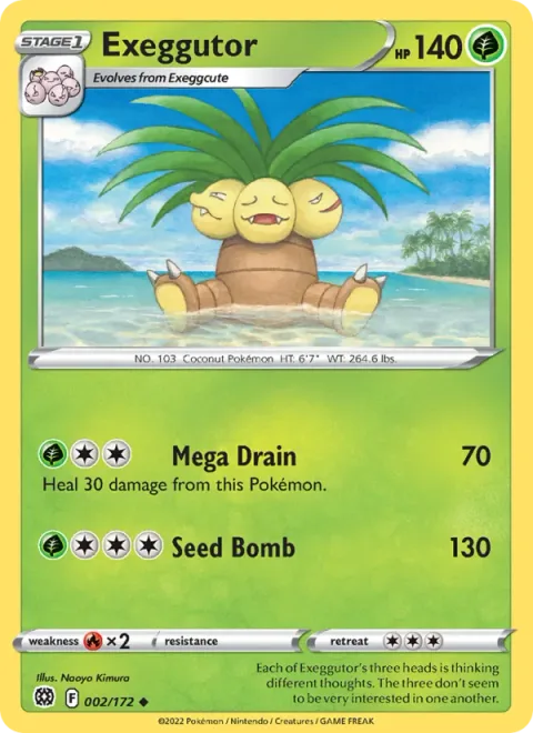 Exeggutor [Mega Drain | Seed Bomb]