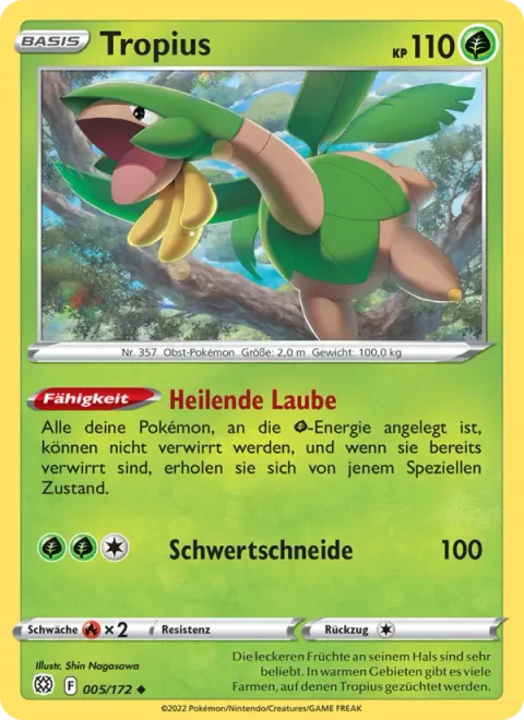 Tropius [Curative Bower | Slicing Blade]