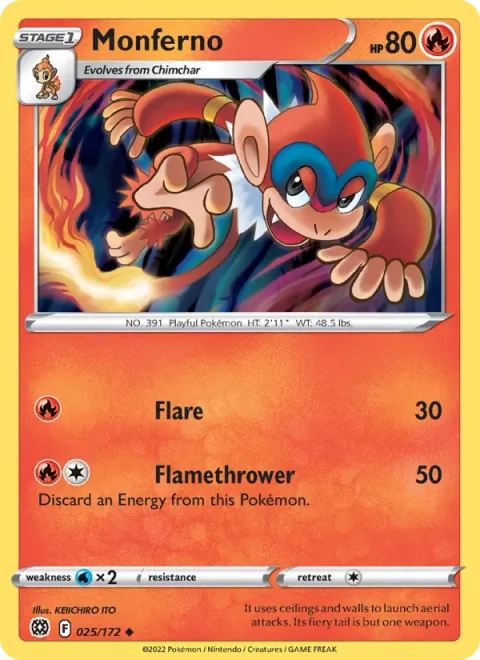 Monferno [Flame | Flamethrower]
