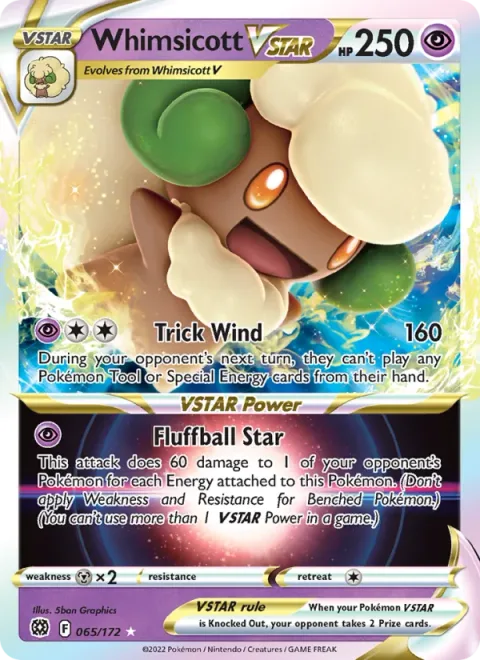 Whimsicott VSTAR [Trick Wind | Fluffball Star]