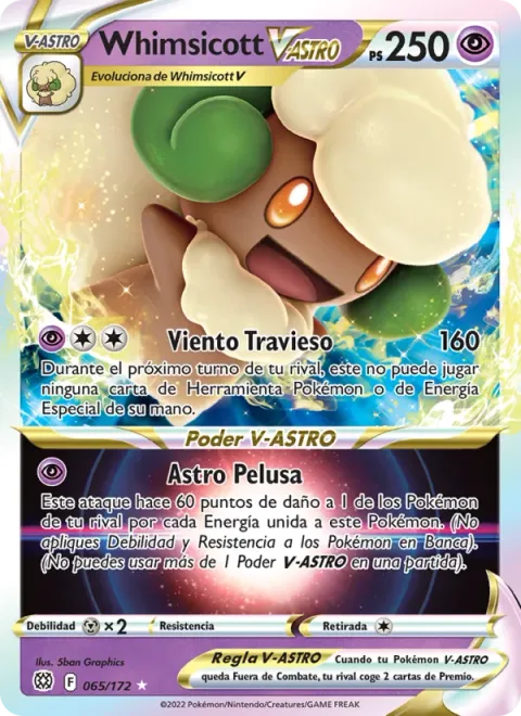 Whimsicott VSTAR [Trick Wind | Fluffball Star]