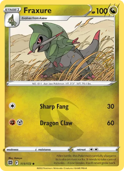 Fraxure [Sharp Fang | Dragon Claw]