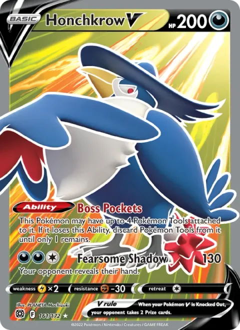 Honchkrow V [Boss Pockets | Fearsome Shadow]