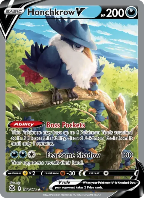Honchkrow V [Boss Pockets | Fearsome Shadow]