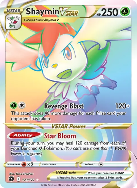 Shaymin VSTAR [Revenge Blast | Star Bloom]