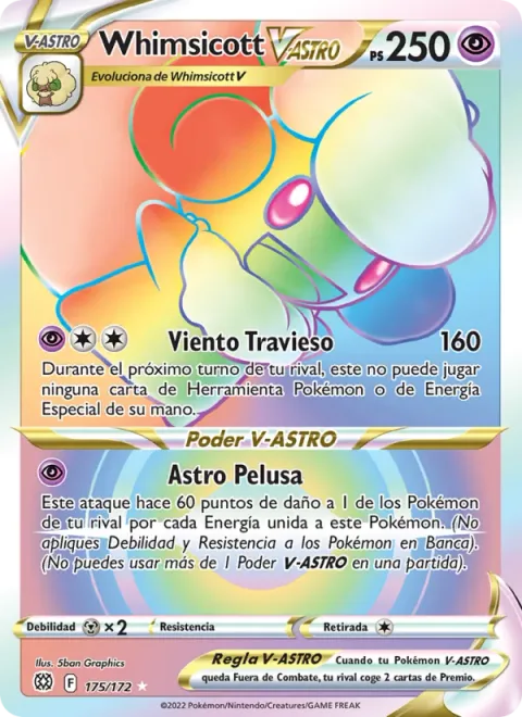 Whimsicott VSTAR [Trick Wind | Fluffball Star]
