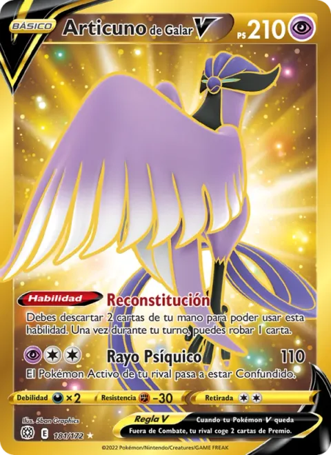 Galarian Articuno V [Reconstitute | Psyray]