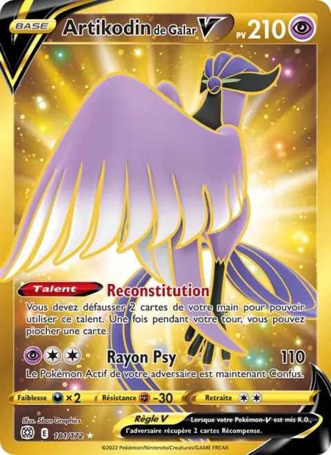 Galarian Articuno V [Reconstitute | Psyray]