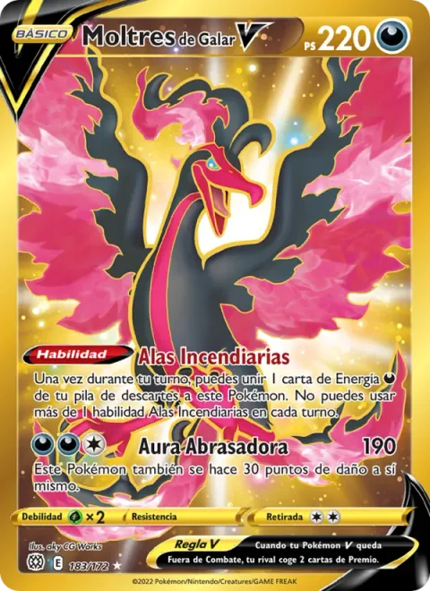 Galarian Moltres V [Direflame Wings | Aura Burn]