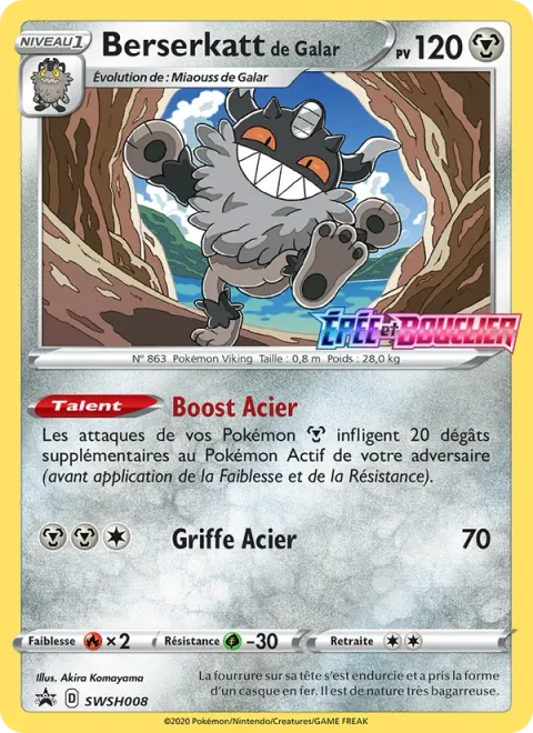Galarian Perrserker [Steely Spirit | Metal Claw]