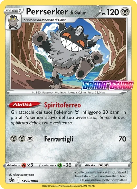 Galarian Perrserker [Steely Spirit | Metal Claw]